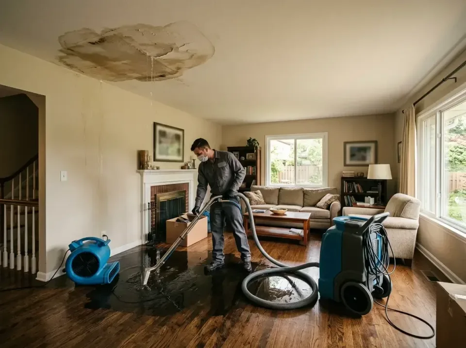 attic-pipe-burst-ceiling-drip-008 — frequently asked questions, Water Damage Restoration & Carpet Care in Hyattsville, MD
